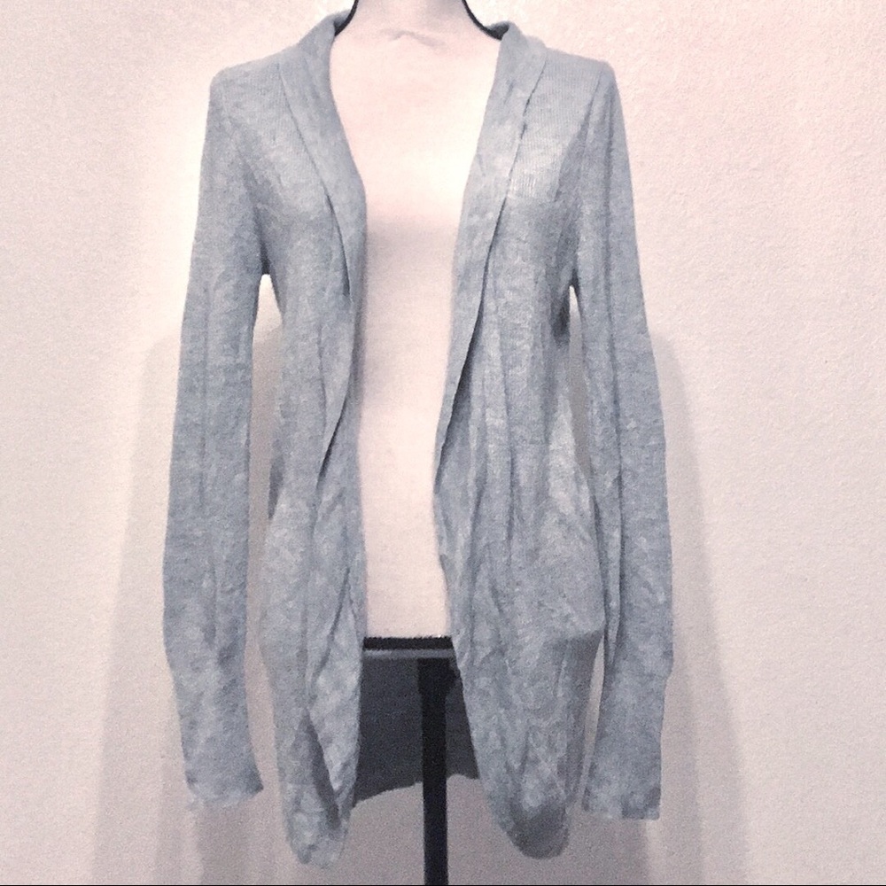 Women’s grey cardigan sweater